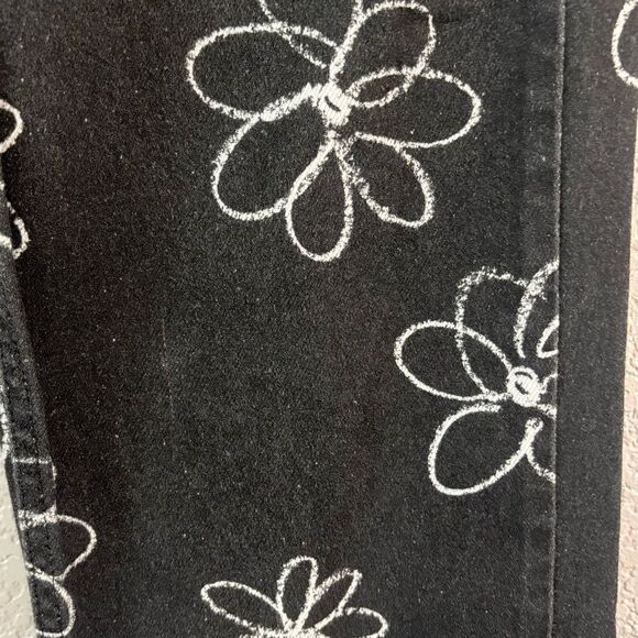 Reformation Black and White Daisy High-Rise Straight Long Jeans Size 27 - Picture 14 of 16